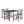 5 Piece Counter Height Dining Set, Bar Table With 4 Upholstered Chairs