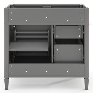 Bathroom Vanity With 2 Drawers And Tip-Out Drawer, Storage Cabinet