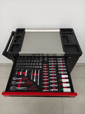 7 Drawer SPCC Rolling Tool Chest with 258-Piece Complete Tool Set