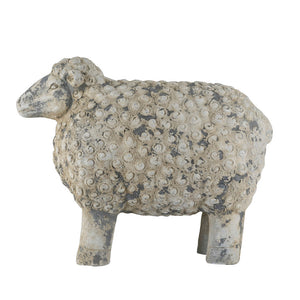 18x9.5x14" Magnesium Sheep Figurine with Weathered Finish