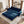 3 In 1 Convertible Sleeper Sofa With Nailhead Trim & Rolled Arm