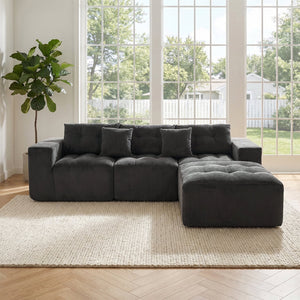 101" L-Shaped Modular Compression Sofa