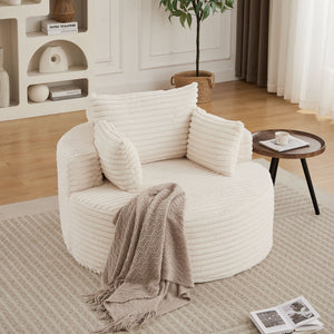 Modern Single Sofa With Backrest Pillow For Living Room