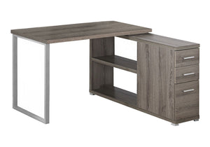 L-Shape Computer Desk with Storage Drawers