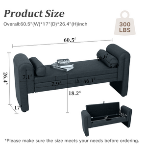 60-Inch Storage Bench