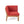 Grenada 5 Seater Acacia Wood Sectional Armless Sofa Set, Teak + Red