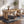 5-Piece Rubber Wood Indoor Dining Set With Rattan & Chairs