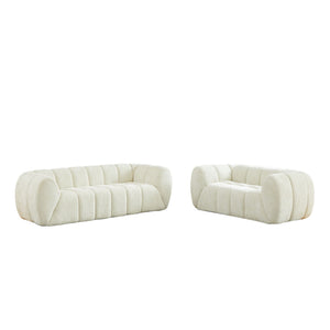 Modern Sofa With Piano Key Backrest