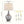 26-Inches Tall Single Glass Table Lamp with USB Charging Port