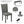Modern 6 Piece Dining Table Set With Bench And Chairs For Dining Room Or Kitchen - Gray