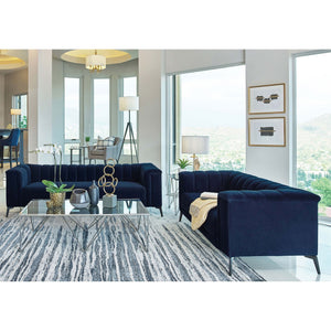 Darci - Tuxedo Arm Living Room Set