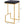Joel - Upholstered Stool - Black / Gold