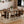 Rustic Rectangular Large Dining Table, Waterproof Desk For 8 People, & Steel With Adjustable Legs - Black / Rustic Brown