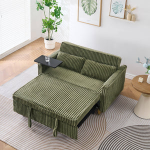 Pull Out Sofa With Movable Tabletop And USB Ports