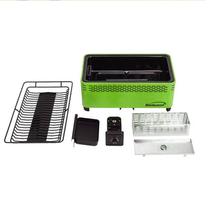 Brentwood BBF-31G Non-Stick Dishwasher Safe Portable Outdoor Barbecue, Green