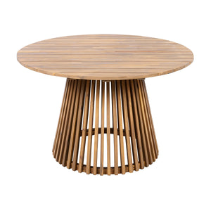 Patio Set Outdoor Acacia Wood Furniture Sets - Braided Dining Chairs and Patio Dining Table