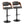 Pino - Mid Century Modern Adjustable Barstool With Swivel With Rounded T Footrest (Set of 2)