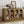TREXM 4-Door Large Storage Buffet Cabinet with Glass Doors