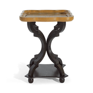 End Table (Natural + Black)