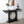 Console Table With Circular Art Decor For Living Room - Multi