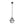 Metal Chandelier, Hanging Light Fixture With Adjustable Chain For Kitchen, Bulb Not Included - Gray