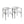 Modern Dining Chairs Set of 2 with Bronze Iron Frame