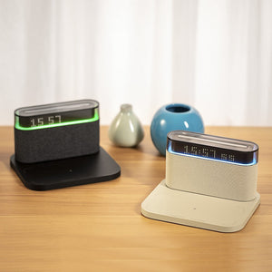 Wireless Charging Clock Night Ligh And Bluetooth Speaker