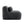 Aviana Armless Sofa With Pillow Plush Fabric - Dark