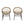 Outdoor Accent Chair With Curved Back And Basket Frame (Set of 2) - Light Brown / Beige