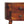 Solid Wood Mini Chestnut Rounded Nightstand, 2-Drawers, Nordic Legs