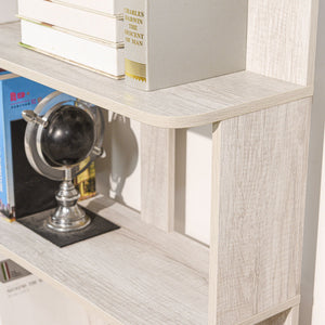 Modern 5 Tier Open Storage Bookcase