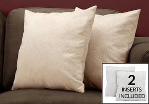 Square Decorative Throw Pillows with Hypoallergenic Insert