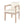 7 Pieces Acacia Wood Outdoor Dining Set with Cream Cushions