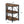 3 Tier Half Moon End Table, Space Saving Semi Circle - Deep Rustic Brown