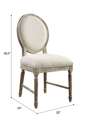 Upholstered Dining Chairs (Set of 2) - Brown