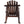 Durable Wooden Porch Rocker, Fir Log Rocking Chair