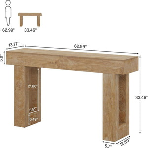 Console Table, Extra Long Narrow Sofa Table for Living Hallway