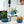 Handmade Ceramic Planter Set of 3 in Glossy Lake