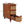 Narrow 3 Drawer End Table, Compact Nightstand For Living Room - Brown Oak