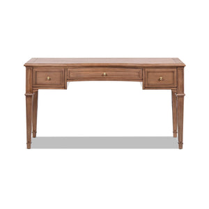Dauphin - 3 Drawer Executive Desk - Brown