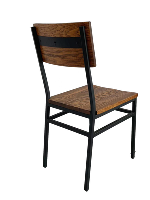Set of 2 Assembled Commercial-Grade Farmhouse Style Dining Chairs