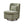 Wide Modern Cushioned Armless Metal Base 360° Swivel Chair With Pillow