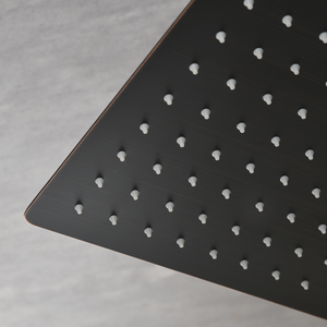 10 Inch Wall Mount Rainfall Square Shower Head, Oil Rubbed Bronze