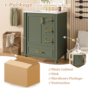 Traditional Bathroom Vanity Set With Soft Close Doors