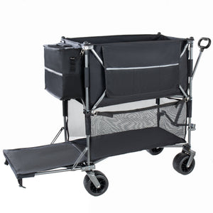 55" Heavy Duty Double-Layer Wagon with Brakes
