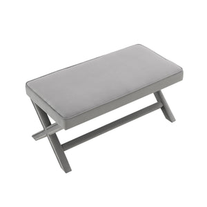 Comfort Double Bench Upholstered With X Crossed Legs