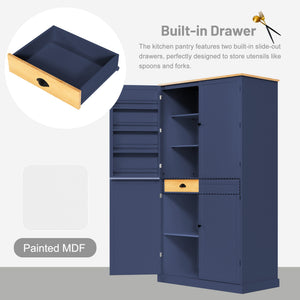 TOPMAX Large Freestanding Kitchen Pantry Storage Cabinet