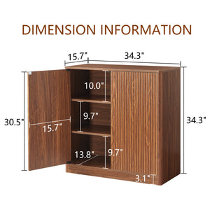 34.3" Modern Wavy Sideboard