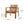 Outdoor Acacia Wood Slatted Club Chairs, Set of 2, Teak Finish