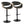 Symphony - Mid Century Modern Adjustable Barstool With Swivel With Rounded T Footrest (Set of 2)